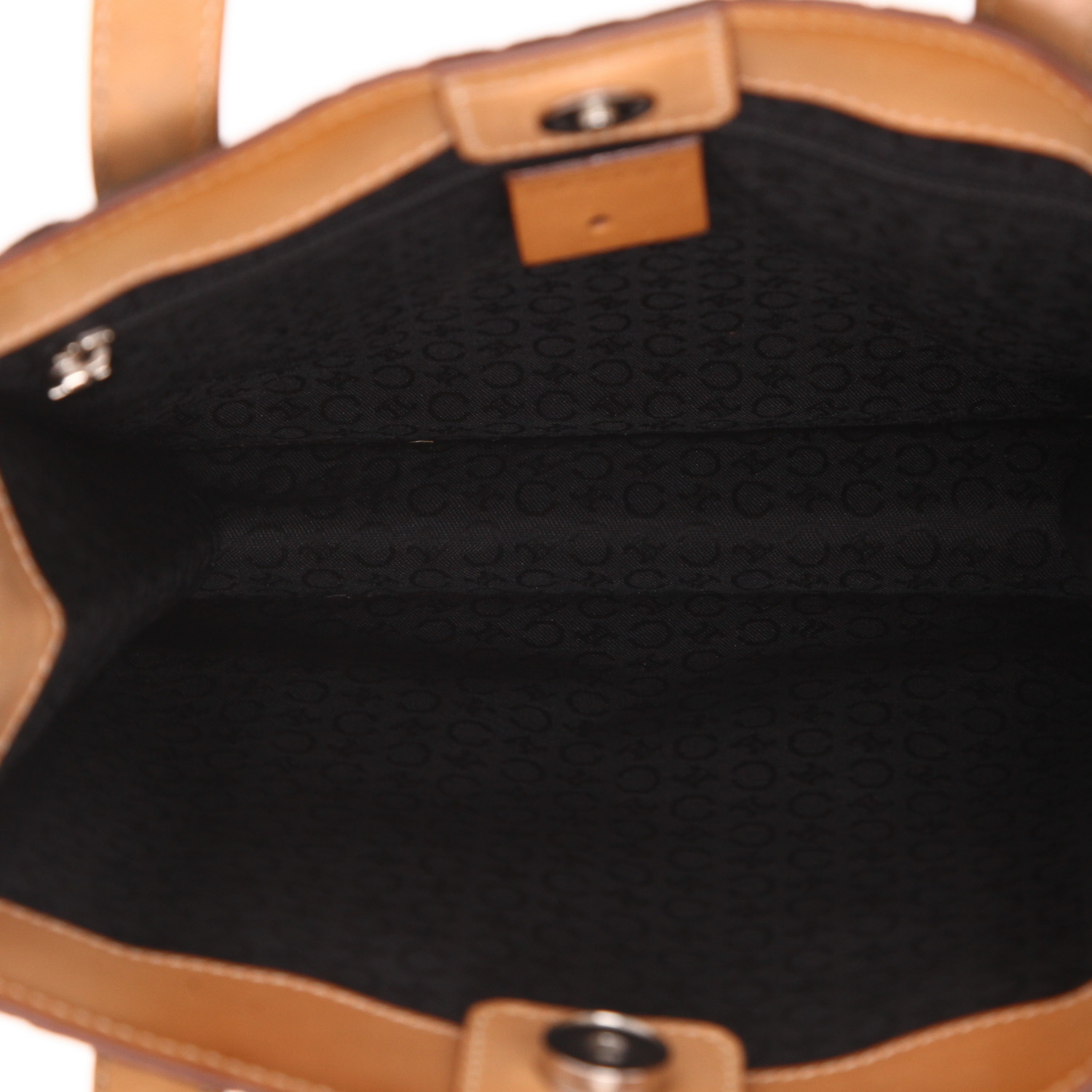 Sac à main Celine  Vintage en velours noir et cuir naturel - Detail D3