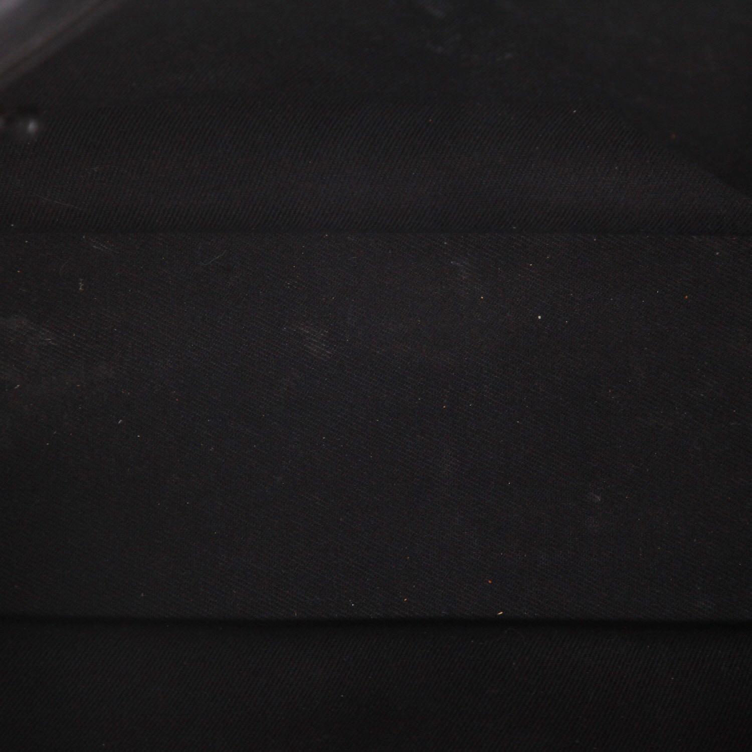 Sac cabas Saint Laurent  Rive Gauche en toile et cuir noir - Detail D3