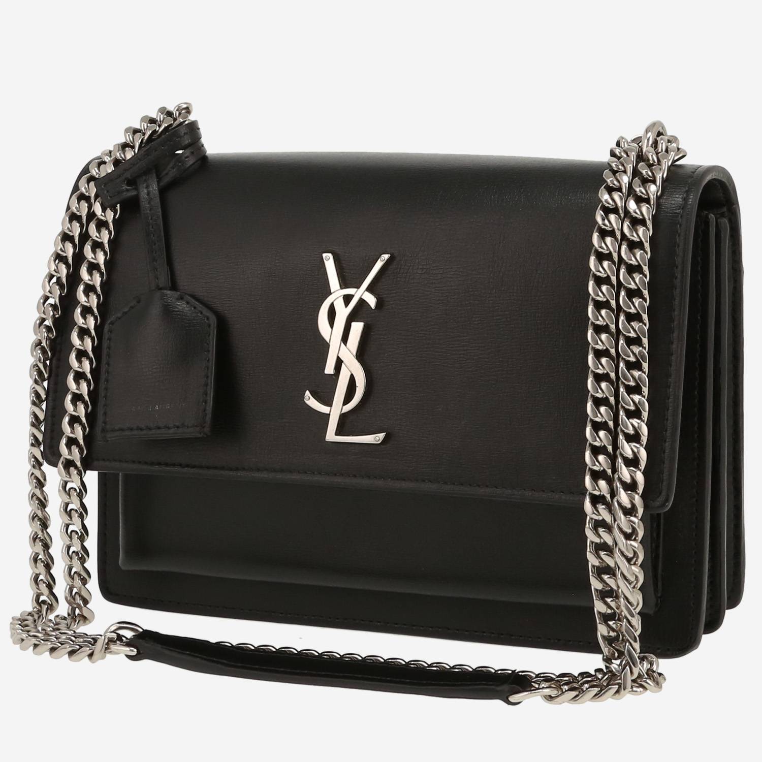 Borsa a tracolla Saint Laurent  Sunset modello medio  in pelle nera