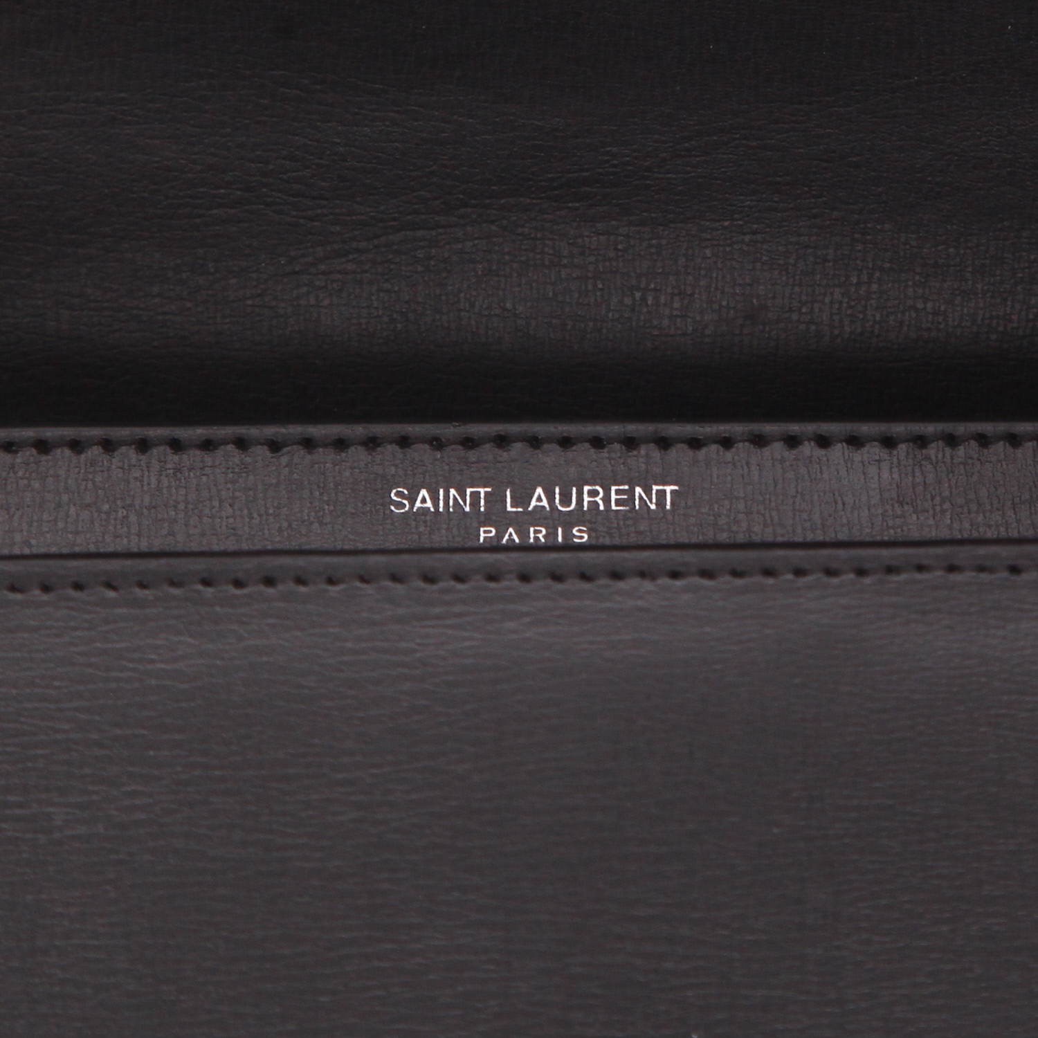 Borsa a tracolla Saint Laurent  Sunset modello medio  in pelle nera - Detail D2
