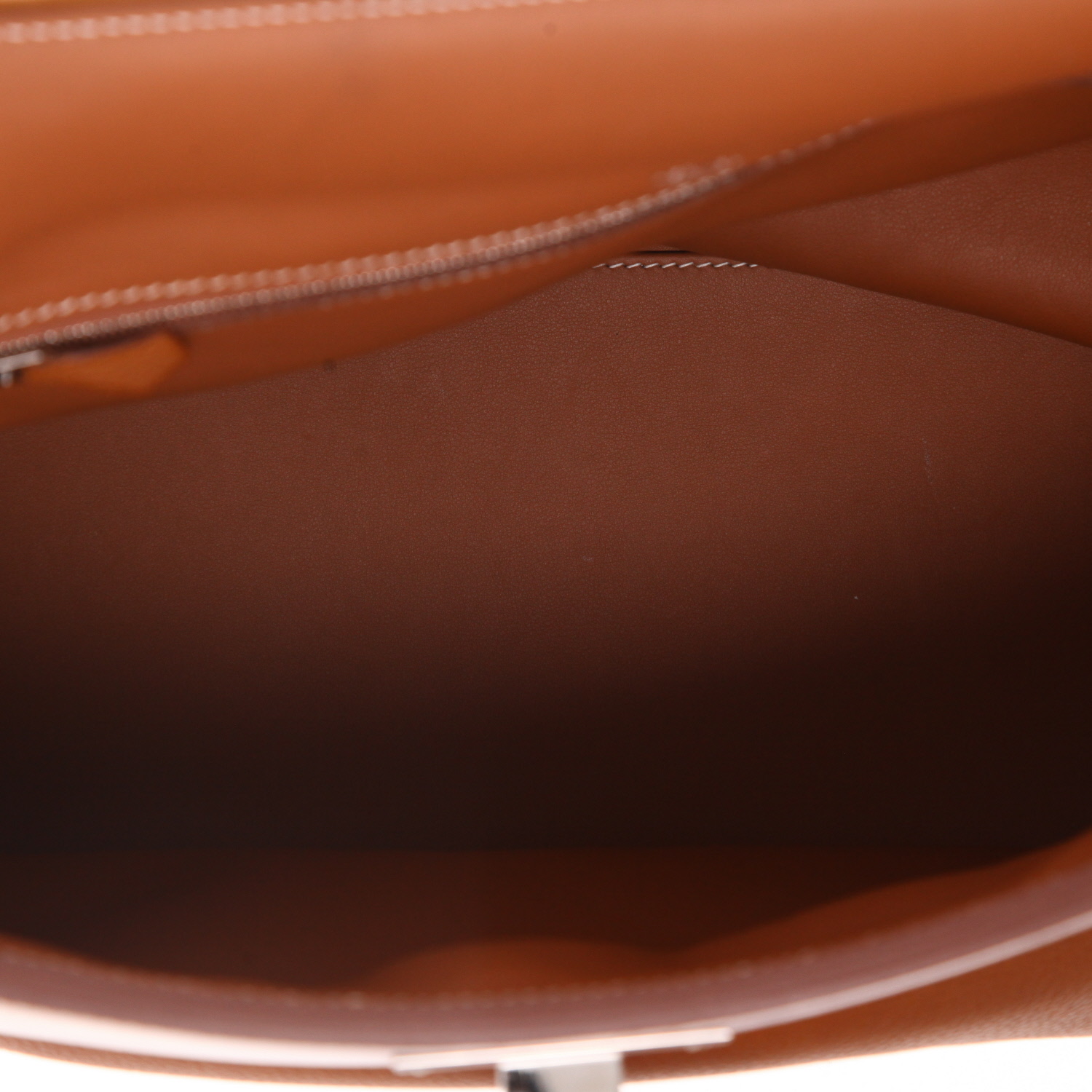 Hermès  24/24 large model  handbag  in fawn Barenia Faubourg - Detail D3