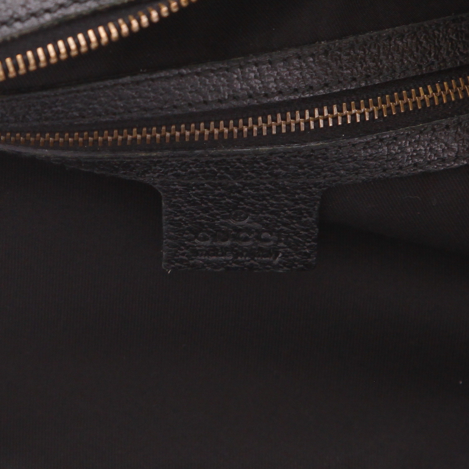 Gucci   shoulder bag  in black logo canvas  and black leather - Detail D2