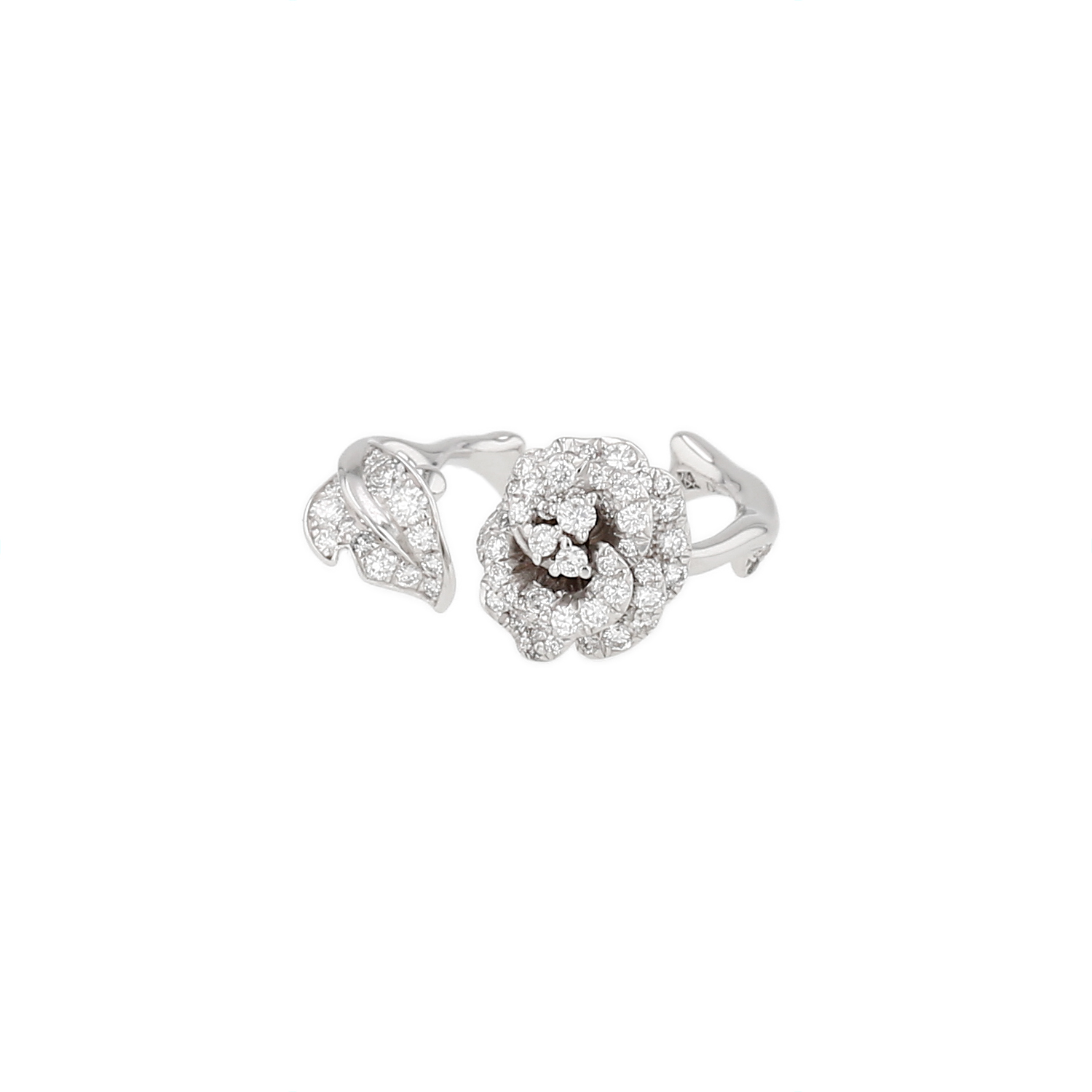 Bague Dior Rose Bagatelle or blanc diamants occasion Bague Dior Rose Bagatelle or blanc diamants occasion