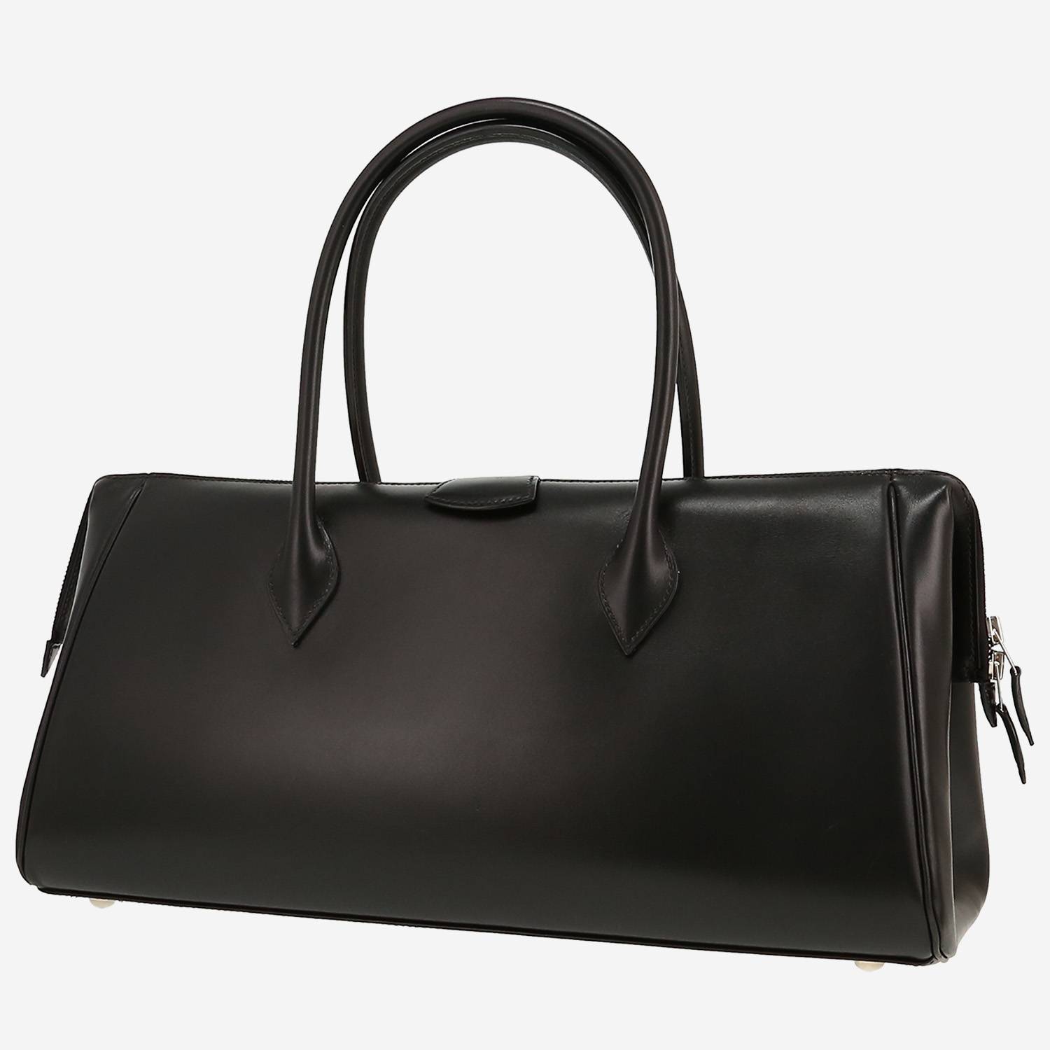 Borsa Hermès  Paris-Bombay in pelle box nera