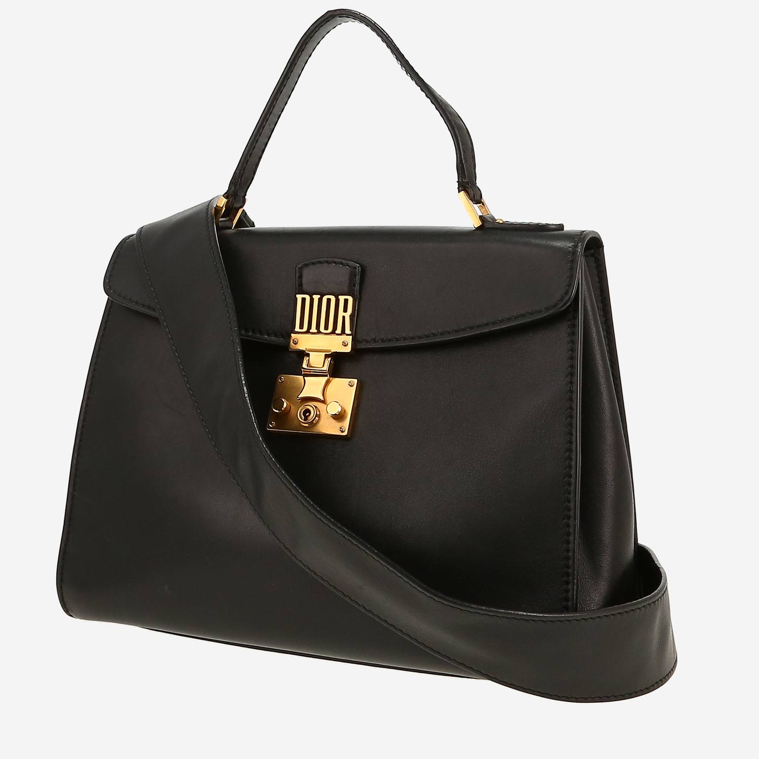 Sac à main Dior  Dioraddict en cuir noir