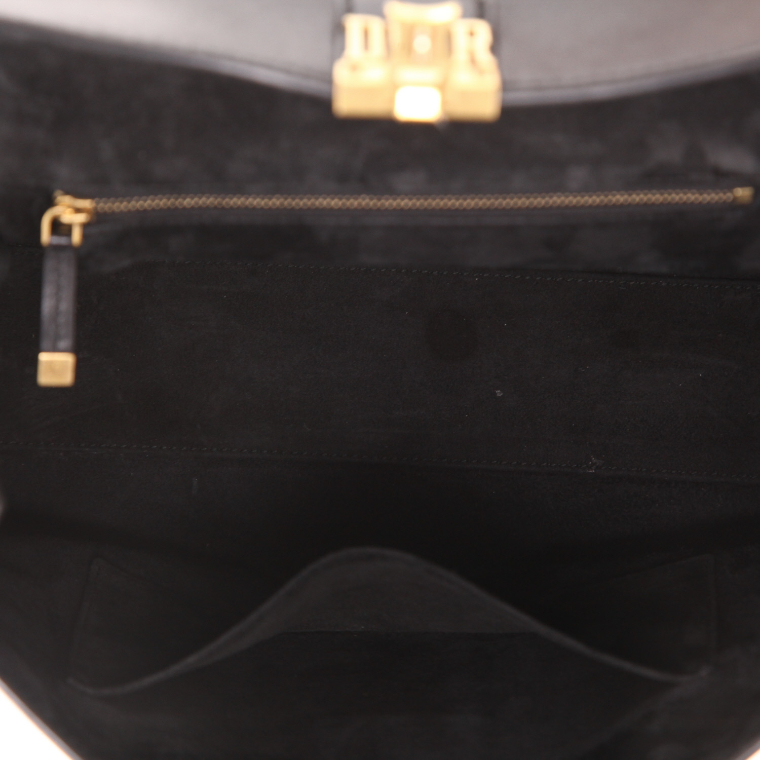 Sac à main Dior  Dioraddict en cuir noir - Detail D3
