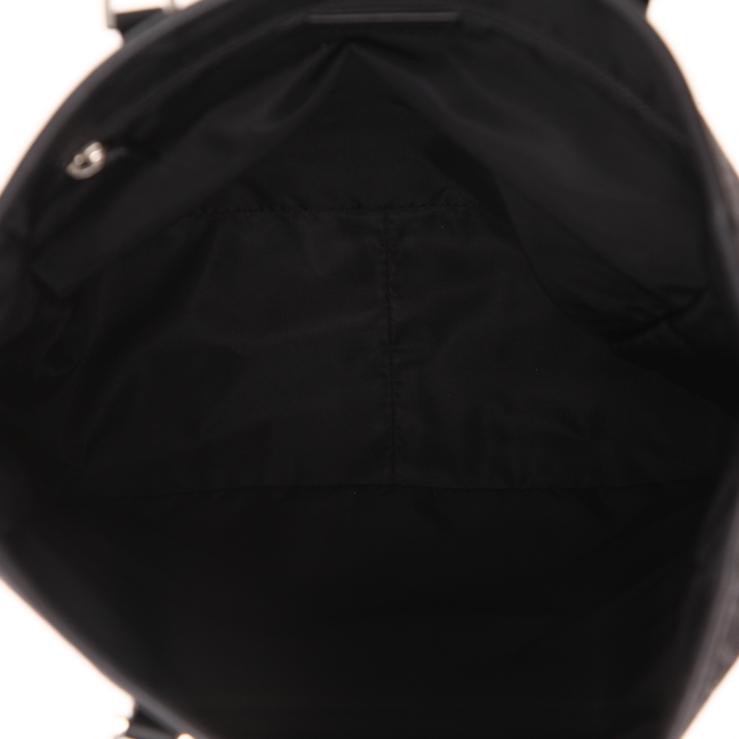 Dior  Vintage handbag  in black monogram canvas Oblique  and black leather - Detail D3