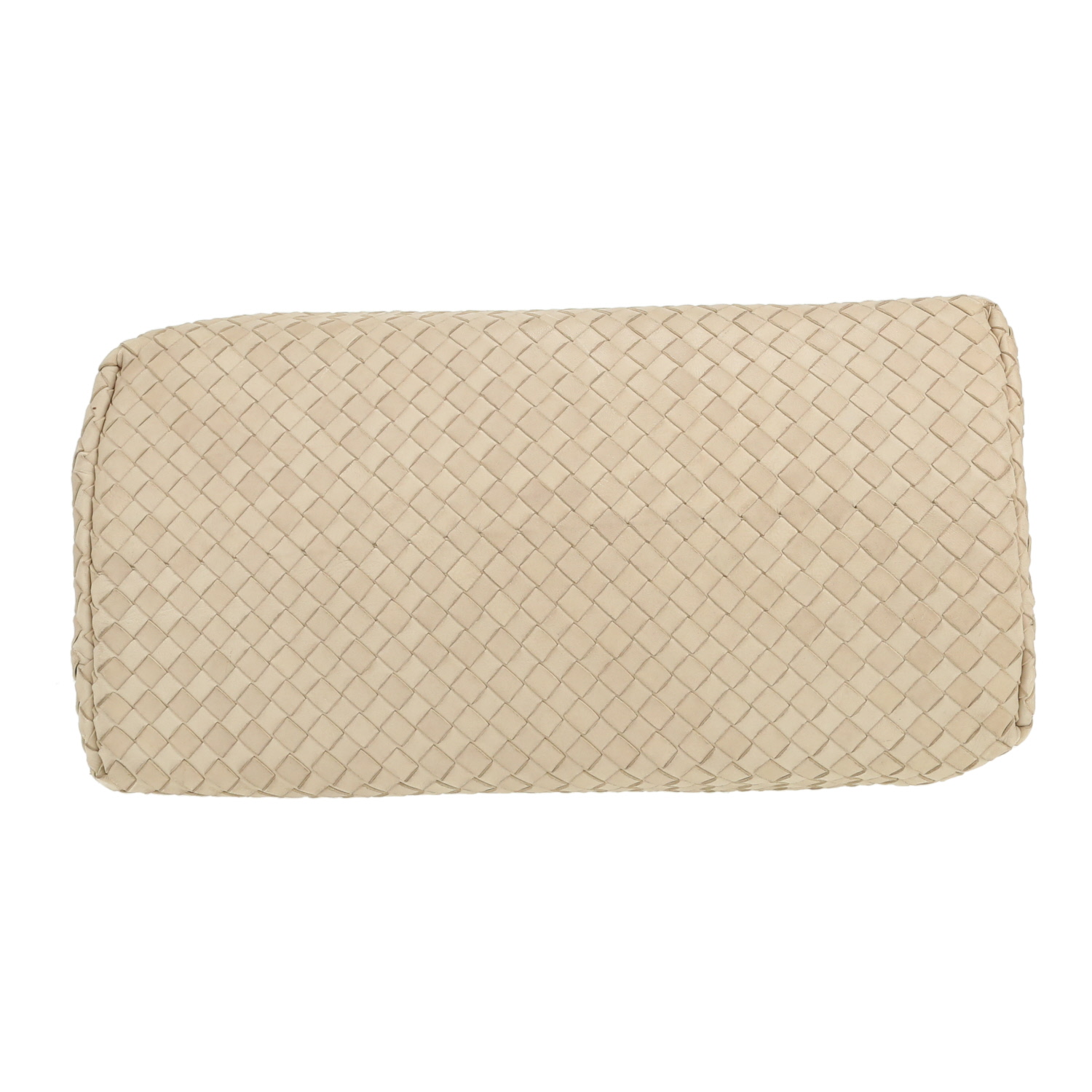 Bolso de mano Bottega Veneta  Roma en cuero intrecciato beige - Detail D1