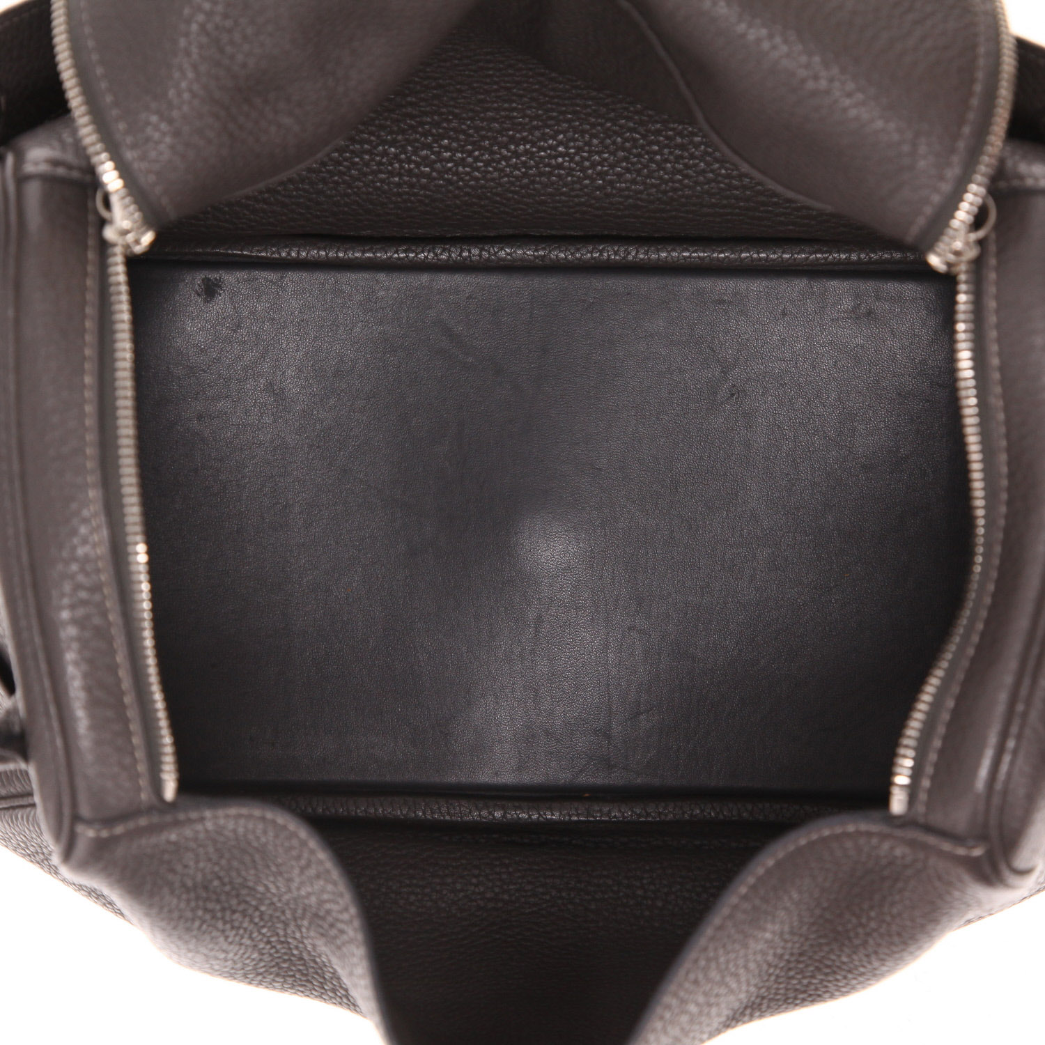 Sac porté épaule Hermès  Lindy 34 cm en cuir togo gris - Detail D3