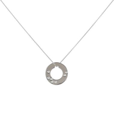 Collier Dinh Van Cible en or blanc et diamants