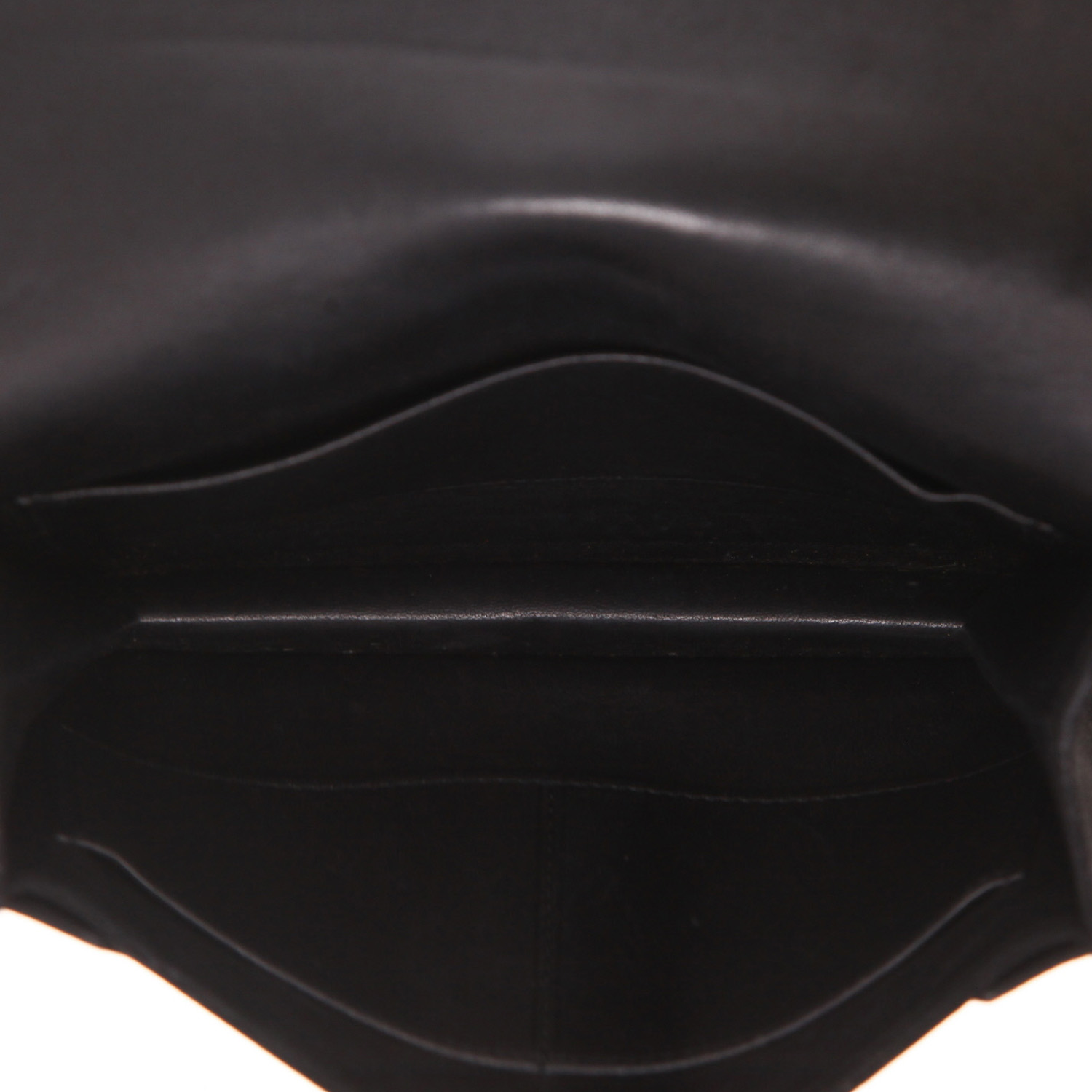 Bolsito de mano Hermès  Vintage en cuero de ternero doblis negro - Detail D3