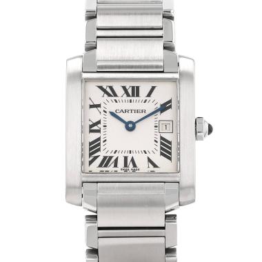 Cartier Tank Française  medium model  in stainless steel Ref: Cartier - 2465  Circa 2000