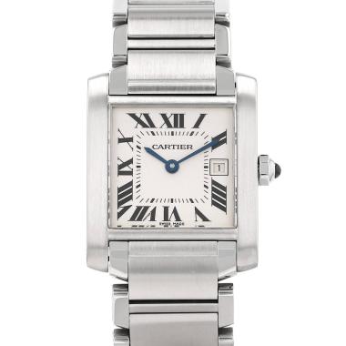Orologio Cartier Tank Française in acciaio Ref: Cartier - 2465