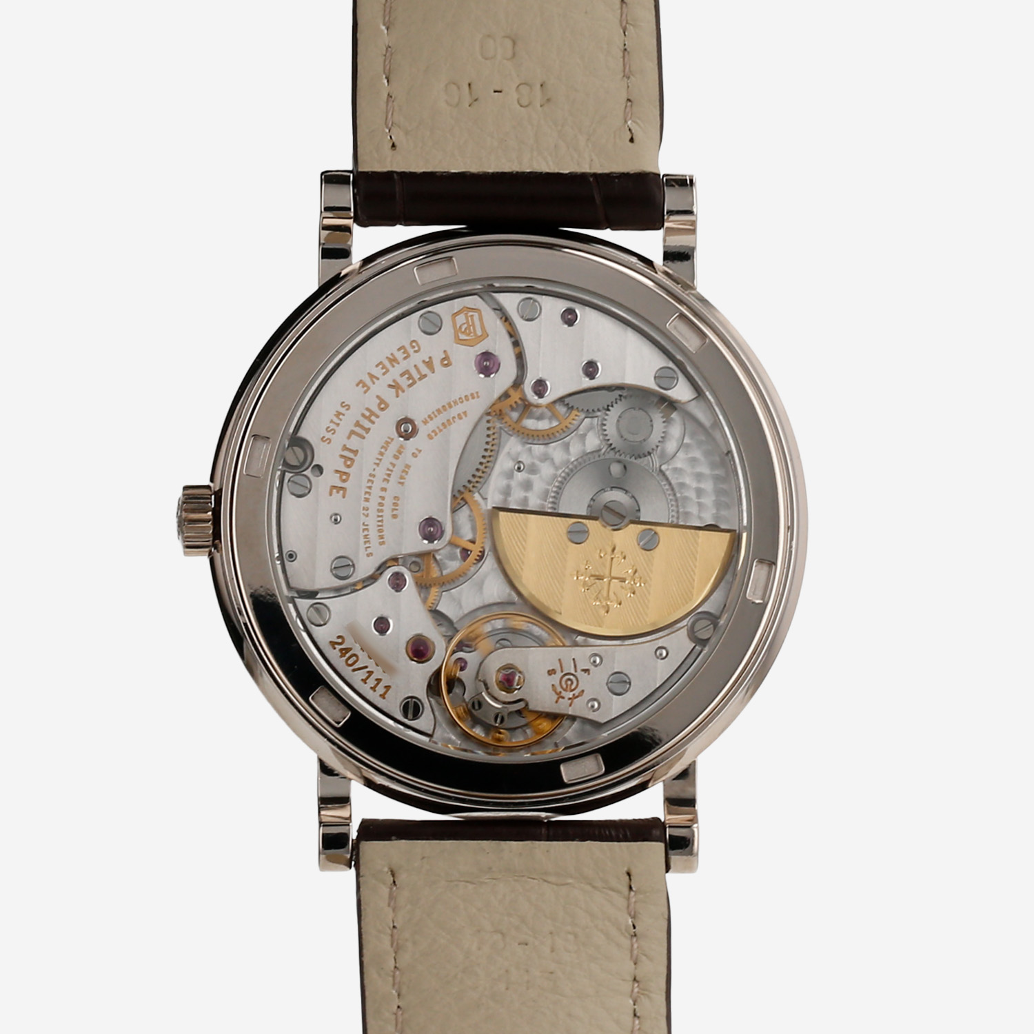 Patek Philippe Calatrava Clous De Paris  in white gold Ref: Patek Philippe - 5120  Circa 1990 - Detail D3