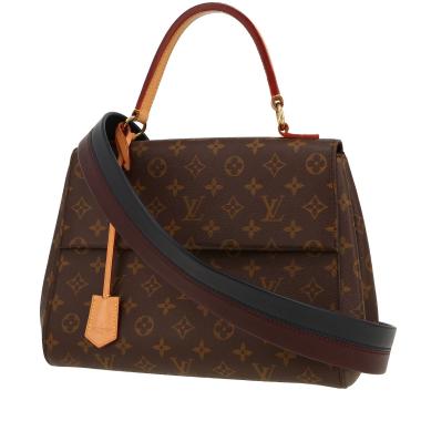 Louis Vuitton  Cluny handbag  in brown monogram canvas  and natural leather