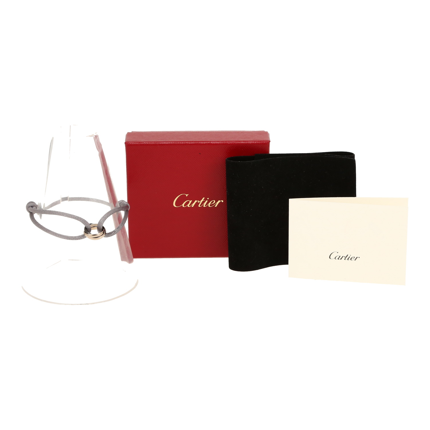 Cartier Trinity bracelet in white gold and ceramic - Detail D2