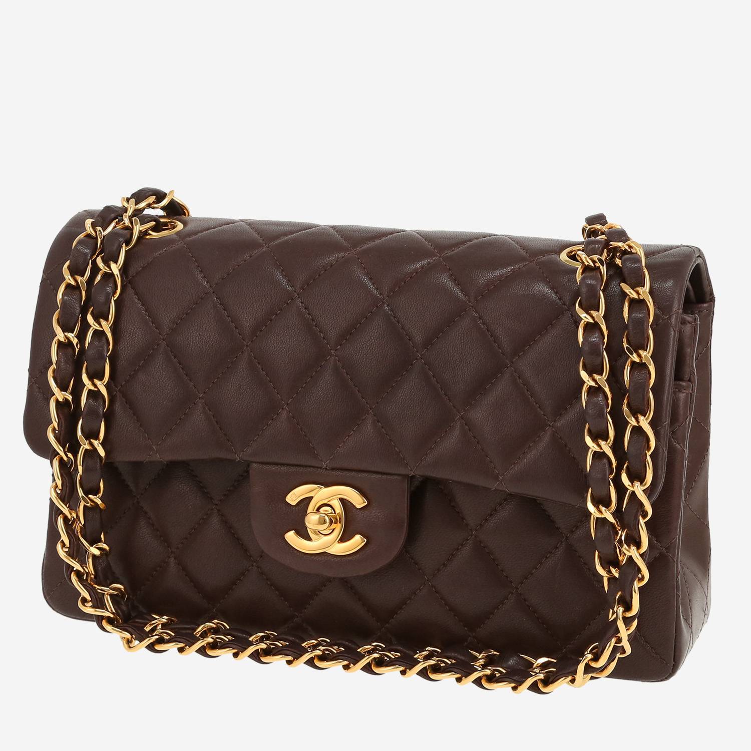 Borsa Chanel  Timeless Classic in pelle trapuntata marrone