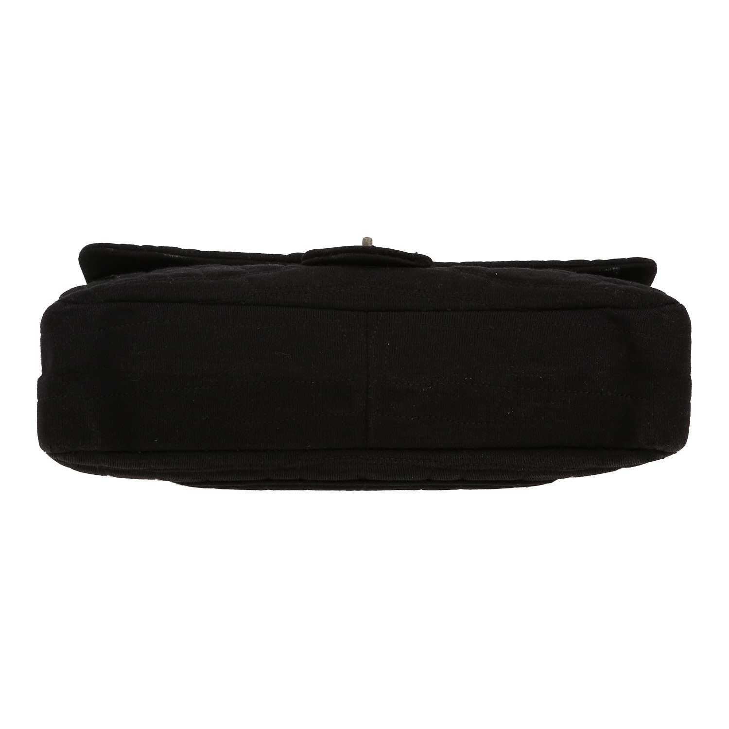 Chanel  2.55 handbag  in black canvas - Detail D1