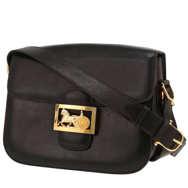 Bolso de mano Celine  Vintage en cuero negro