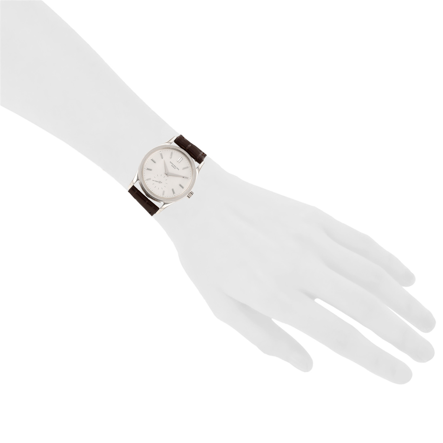 Montre Patek Philippe Calatrava en or blanc Ref: Patek Philippe - 3796  Vers 2000 - Detail D1