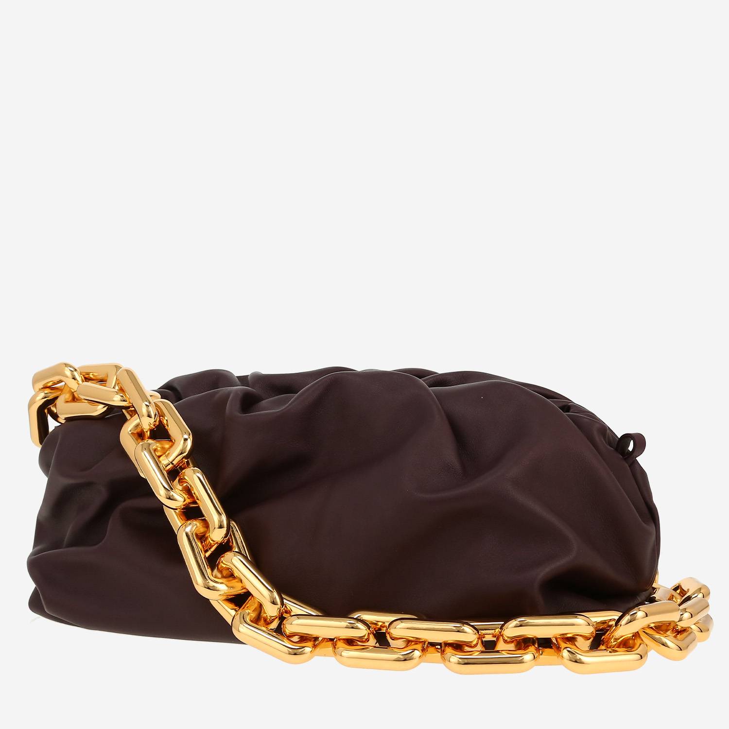 Sac à main Bottega Veneta  Pouch en cuir aubergine