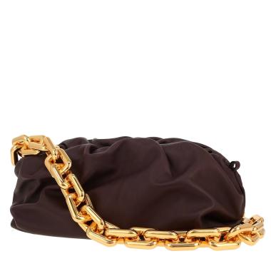 Sac à main Bottega Veneta  Pouch en cuir aubergine