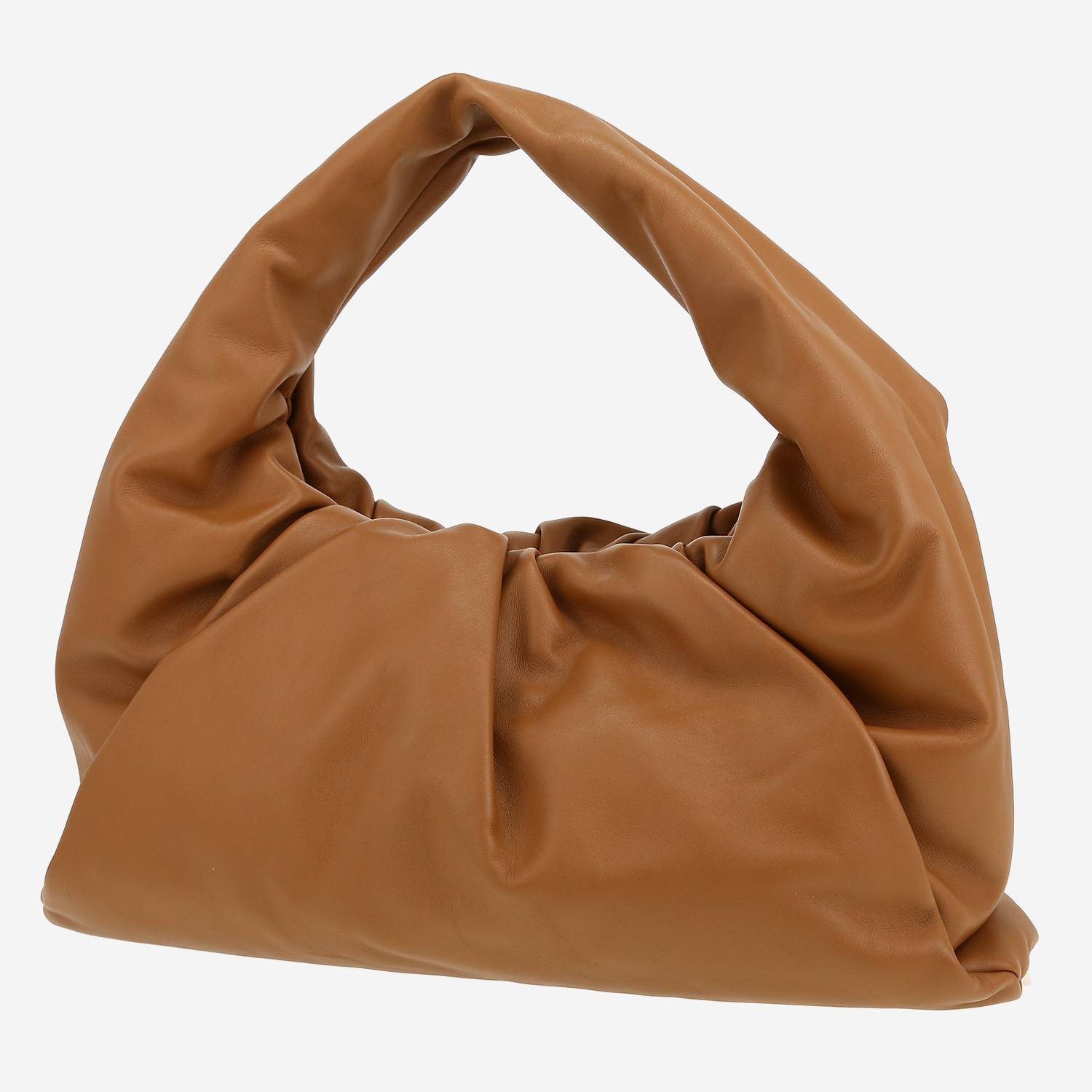 Bolso de mano Bottega Veneta  Shoulder Pouch en cuero marrón