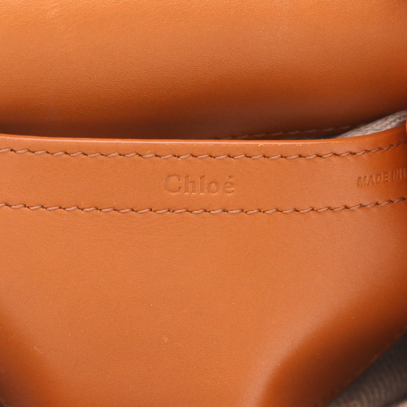 Borsa a tracolla Chloé  Marcie in pelle marrone - Detail D2