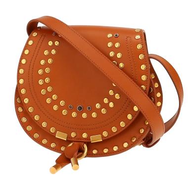 Bolso bandolera Chloé  Marcie en cuero marrón