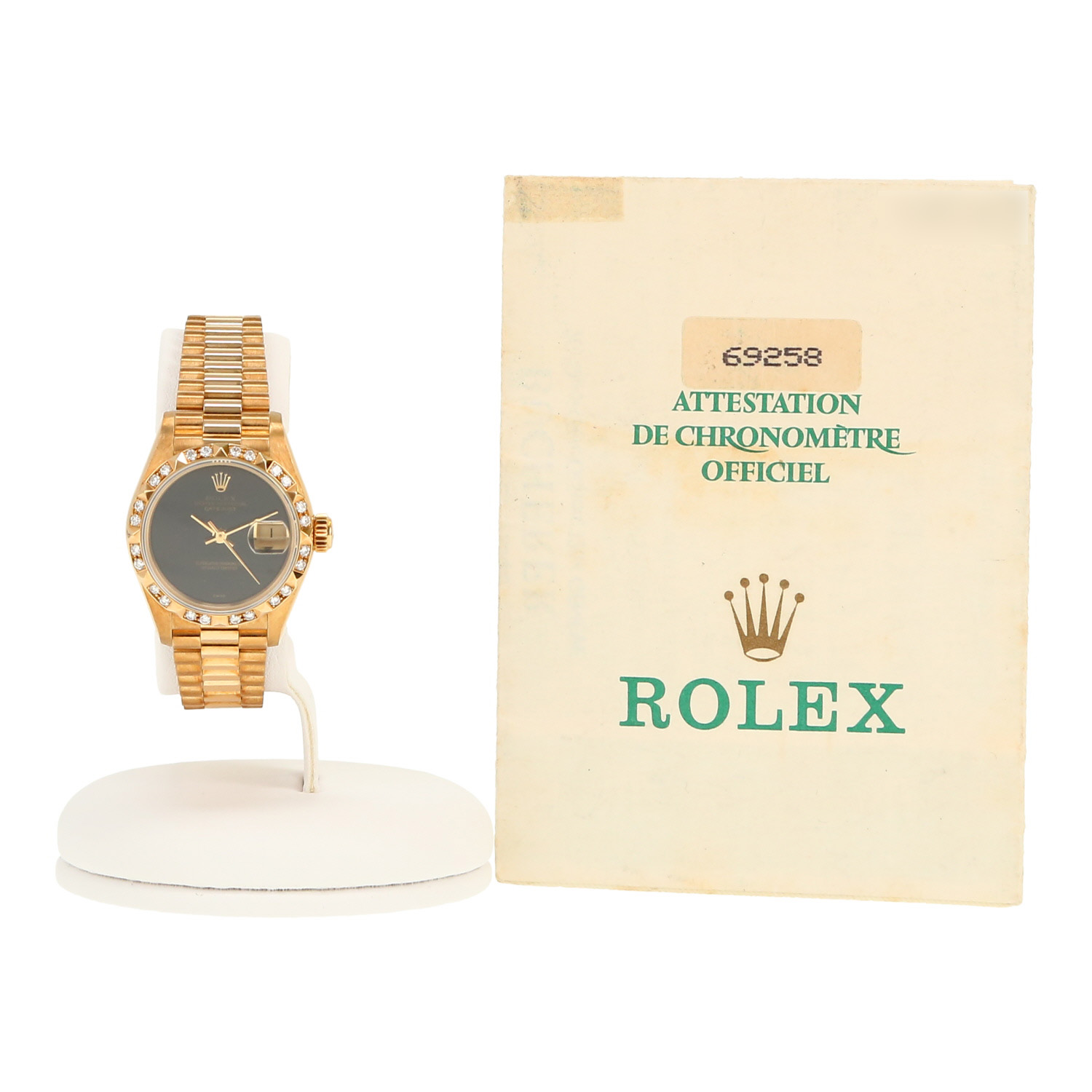 Orologio Rolex Datejust Lady in oro giallo Ref: Rolex - 69258  Circa 1988