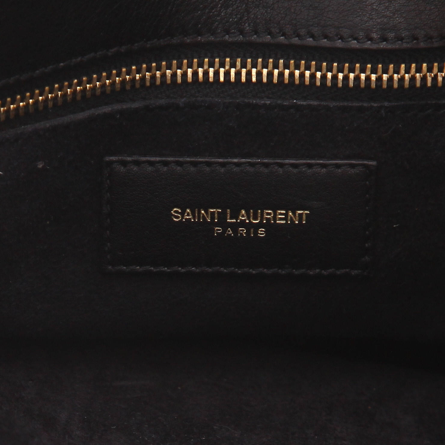 Bolso de mano Saint Laurent  Sac de jour modelo pequeño  en cuero negro - Detail D2