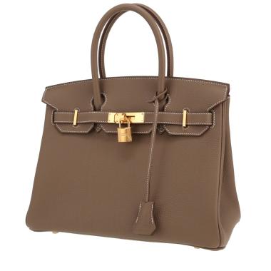 Borsa Hermès  Birkin 30 cm in pelle togo etoupe