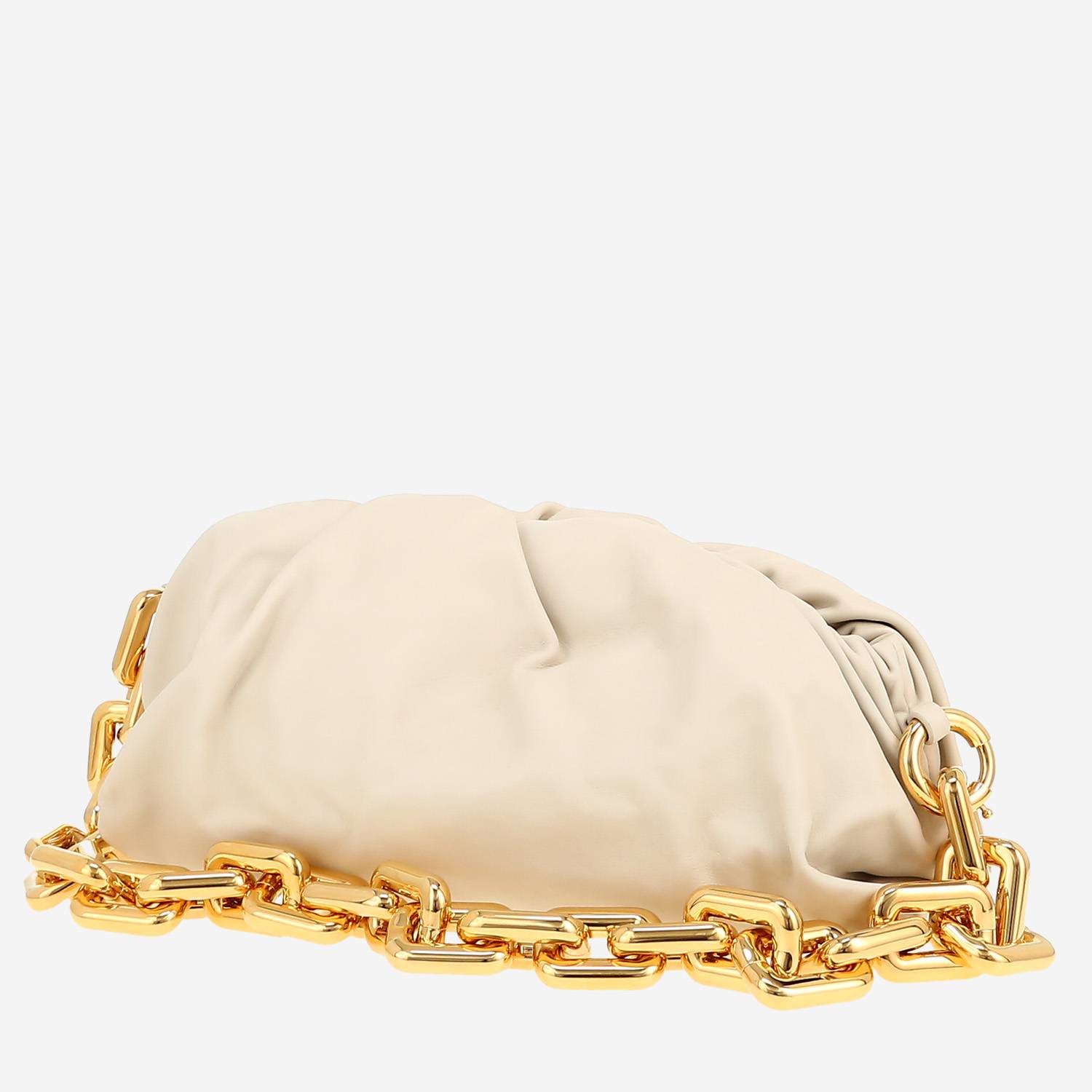 Bottega Veneta  Pouch handbag  in white leather