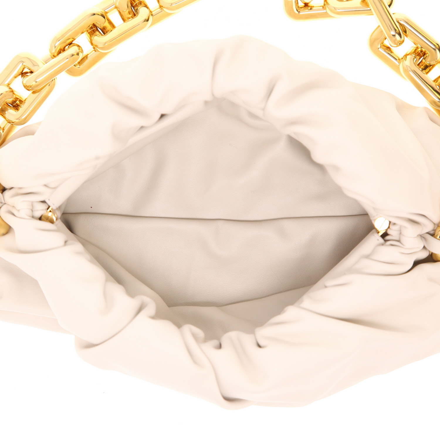 Sac à main Bottega Veneta  Pouch en cuir blanc - Detail D3