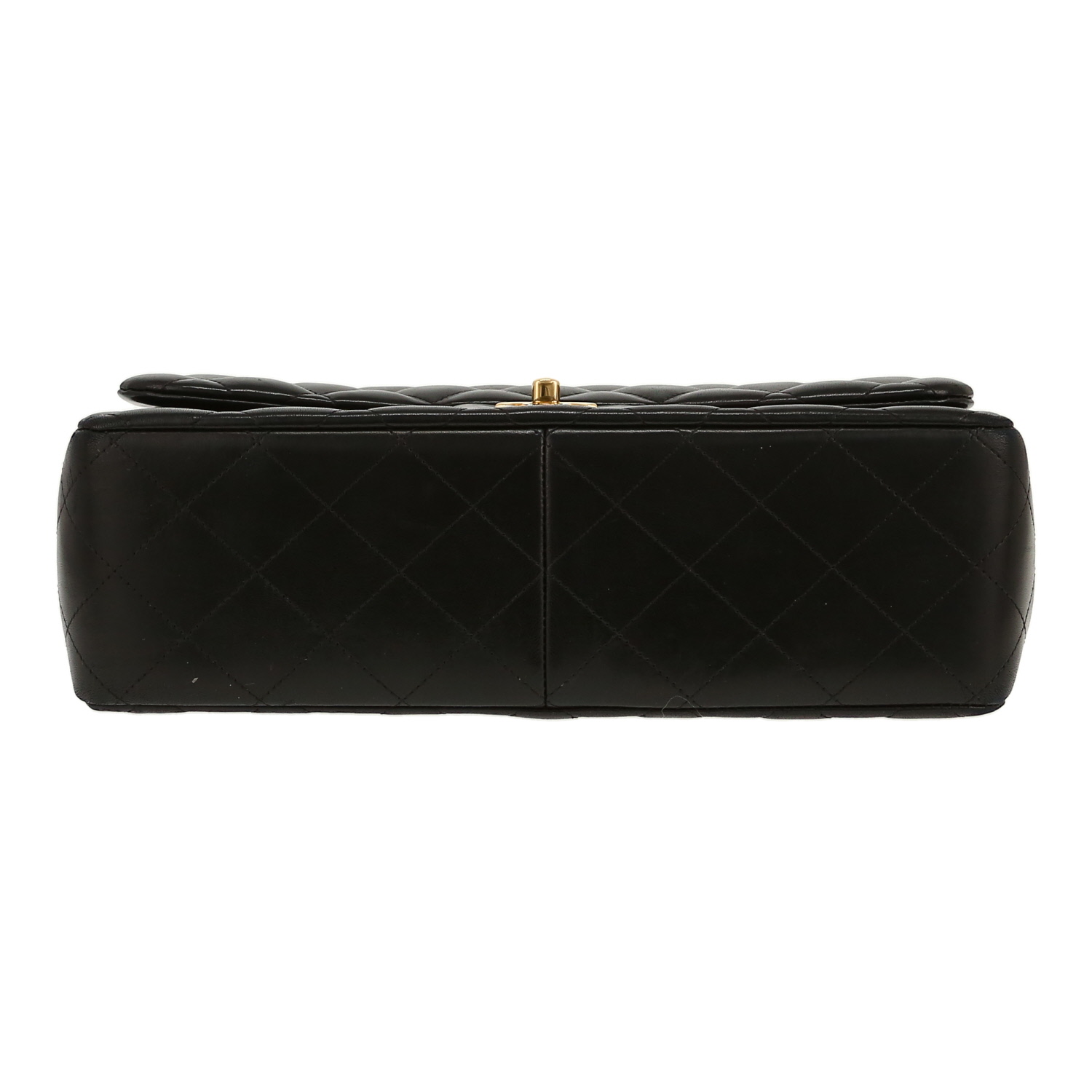 Bolso bandolera Chanel  Timeless Jumbo en cuero acolchado negro - Detail D1