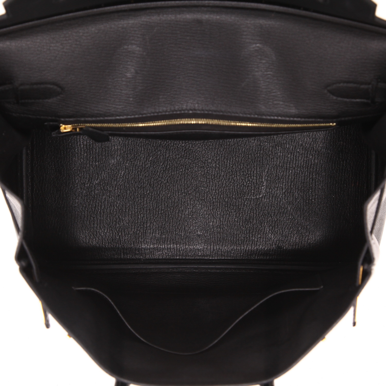 Sac à main Hermès  Birkin 35 cm en cuir epsom noir - Detail D3