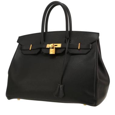 Borsa Hermès  Birkin 35 cm in pelle Epsom nera