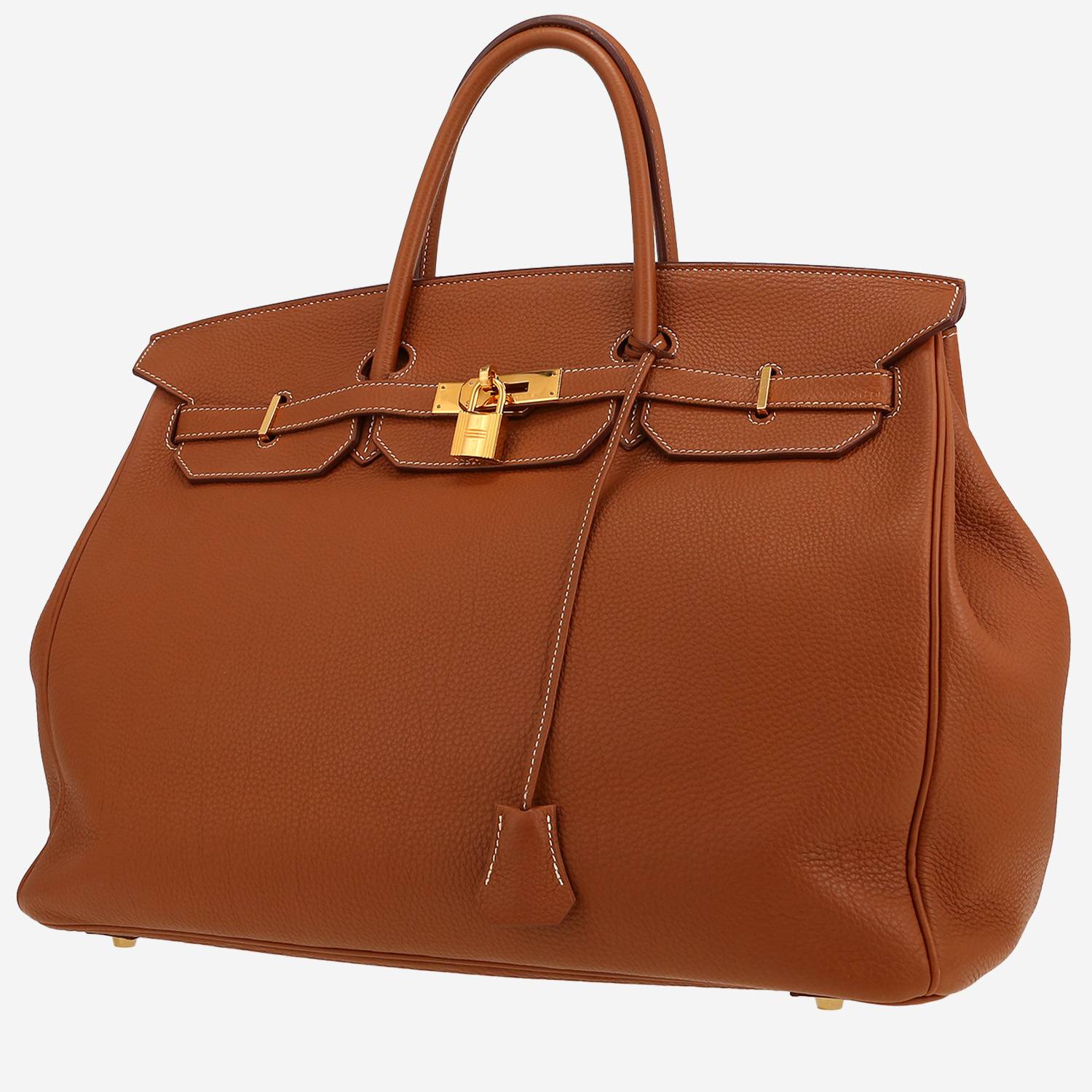 Hermès  Birkin 40 cm handbag  in gold togo leather