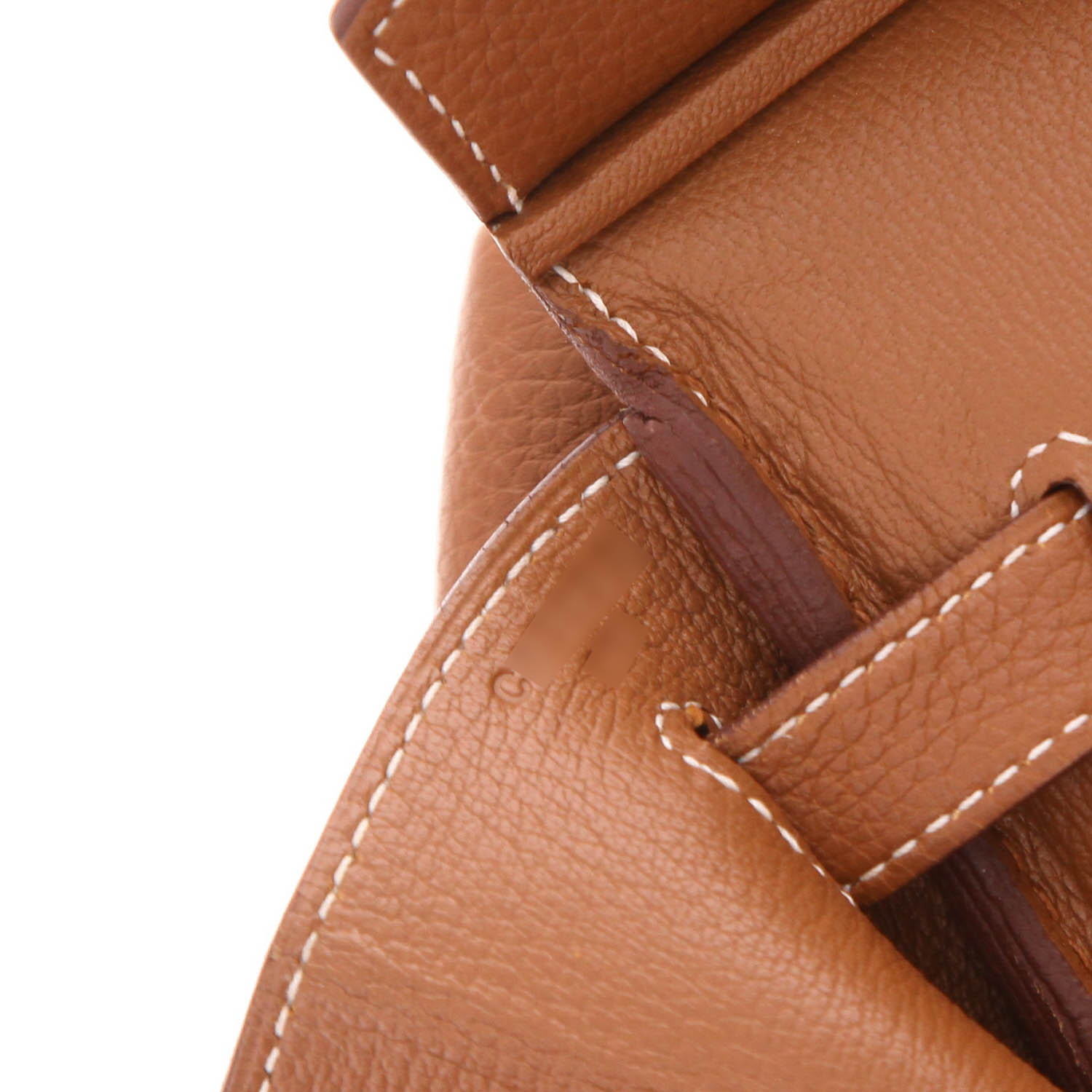 Sac à main Hermès  Birkin 40 cm en cuir togo gold - Detail D4