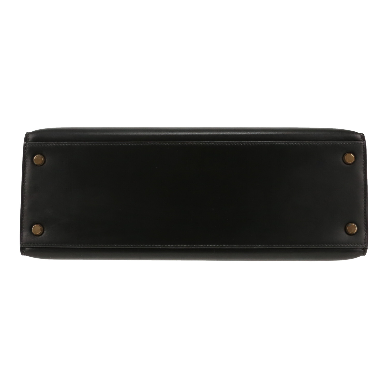 Hermès  Kelly 32 cm handbag  in black box leather - Detail D1