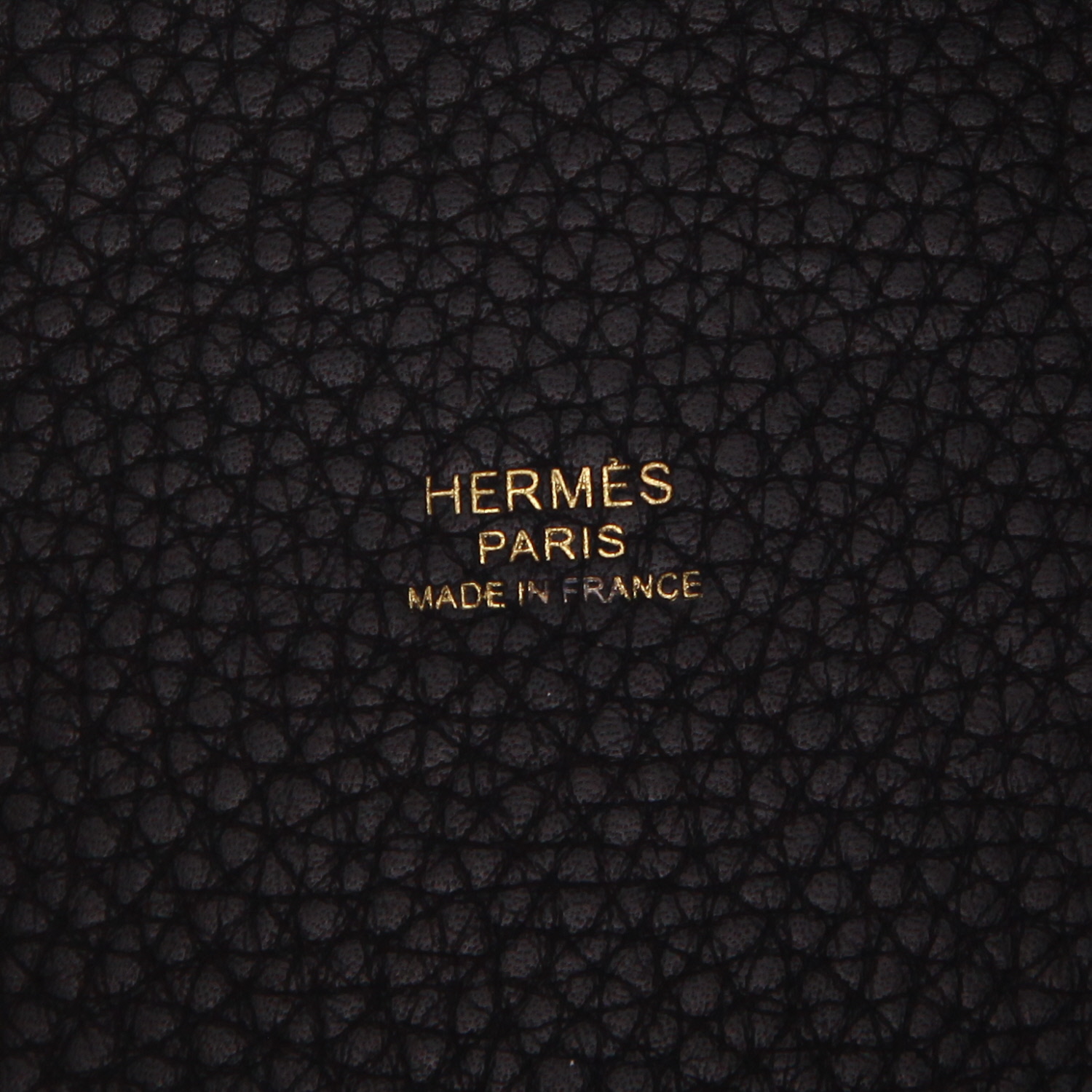 Hermès  Picotin 18 cm handbag  in indigo blue leather taurillon clémence - Detail D2