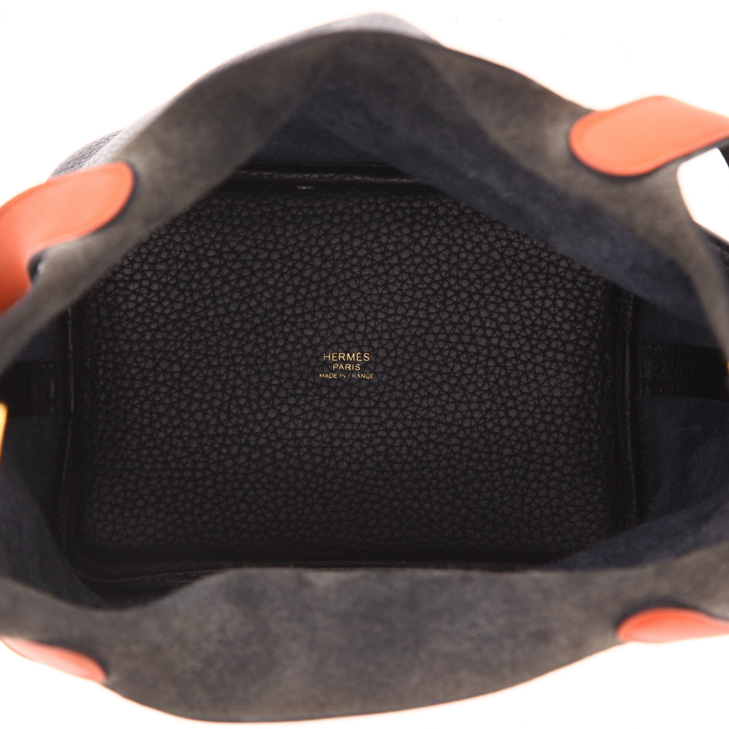 Sac à main Hermès  Picotin 18 cm en cuir taurillon clémence bleu indigo - Detail D3