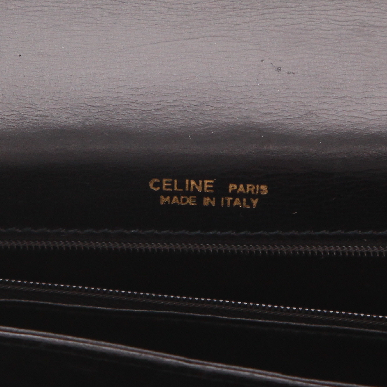 Sac à main Celine  Vintage en cuir noir - Detail D2
