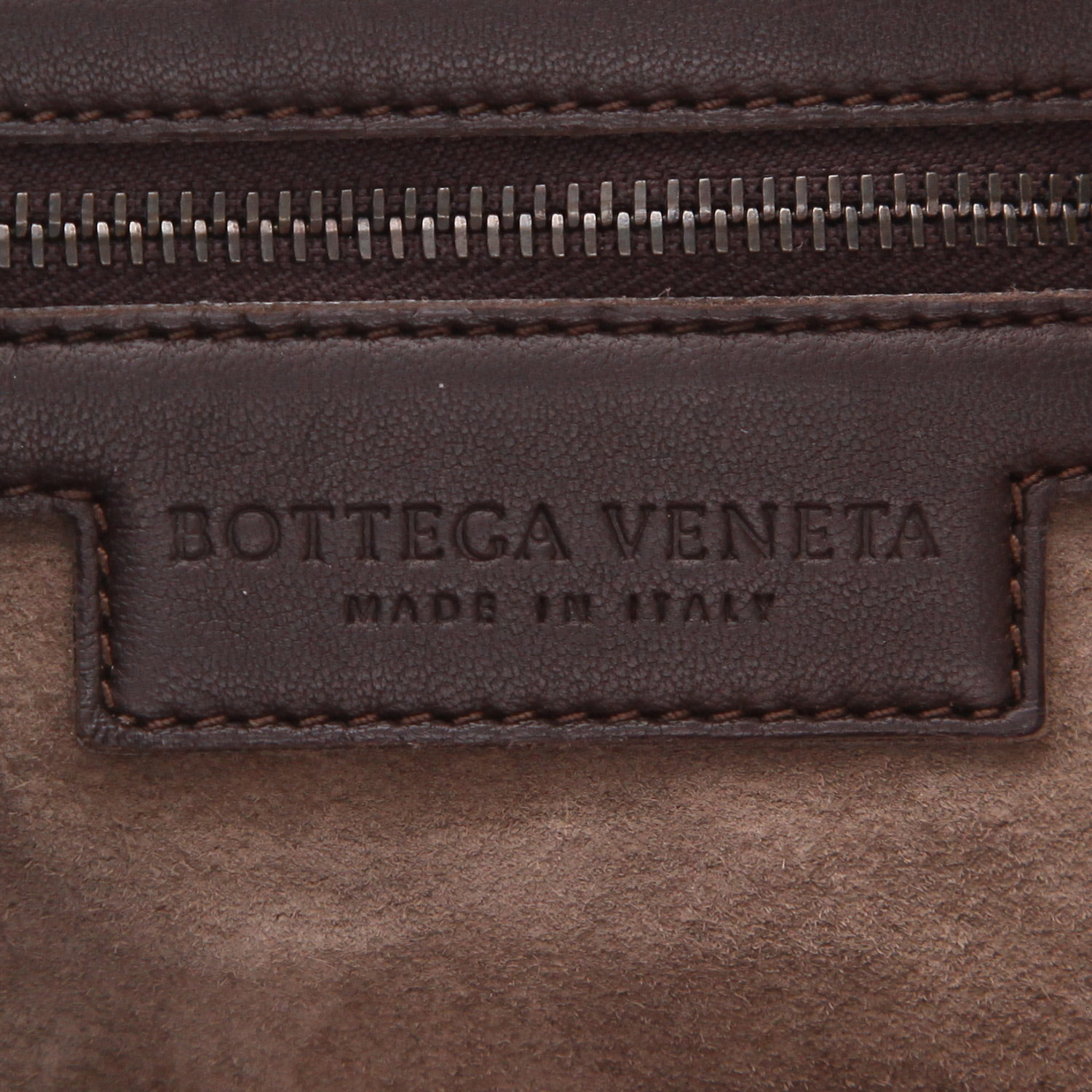 Sac à main Bottega Veneta  Veneta en cuir intrecciato marron - Detail D2
