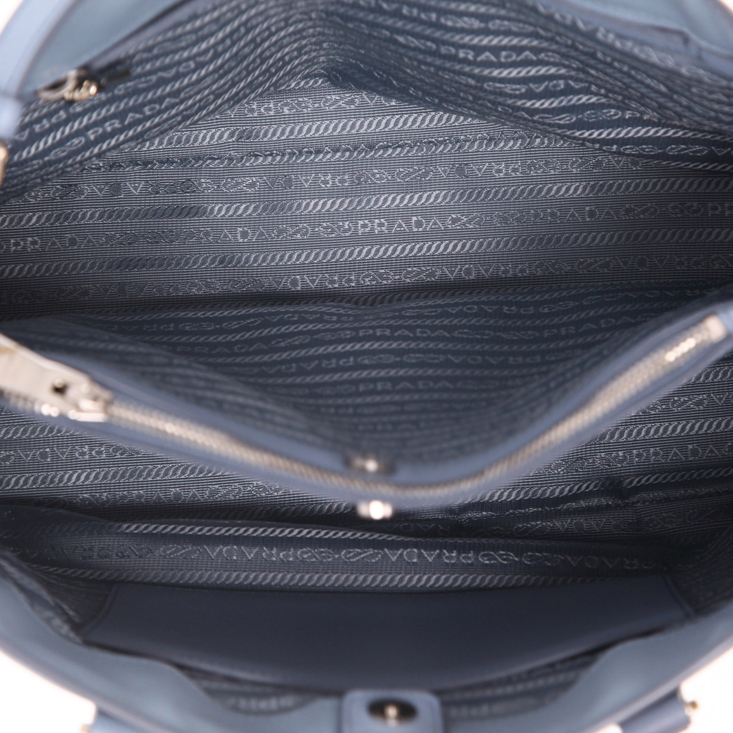 Bolso Prada «Galleria» de piel saffiano Bleu Ciel - Detail D3