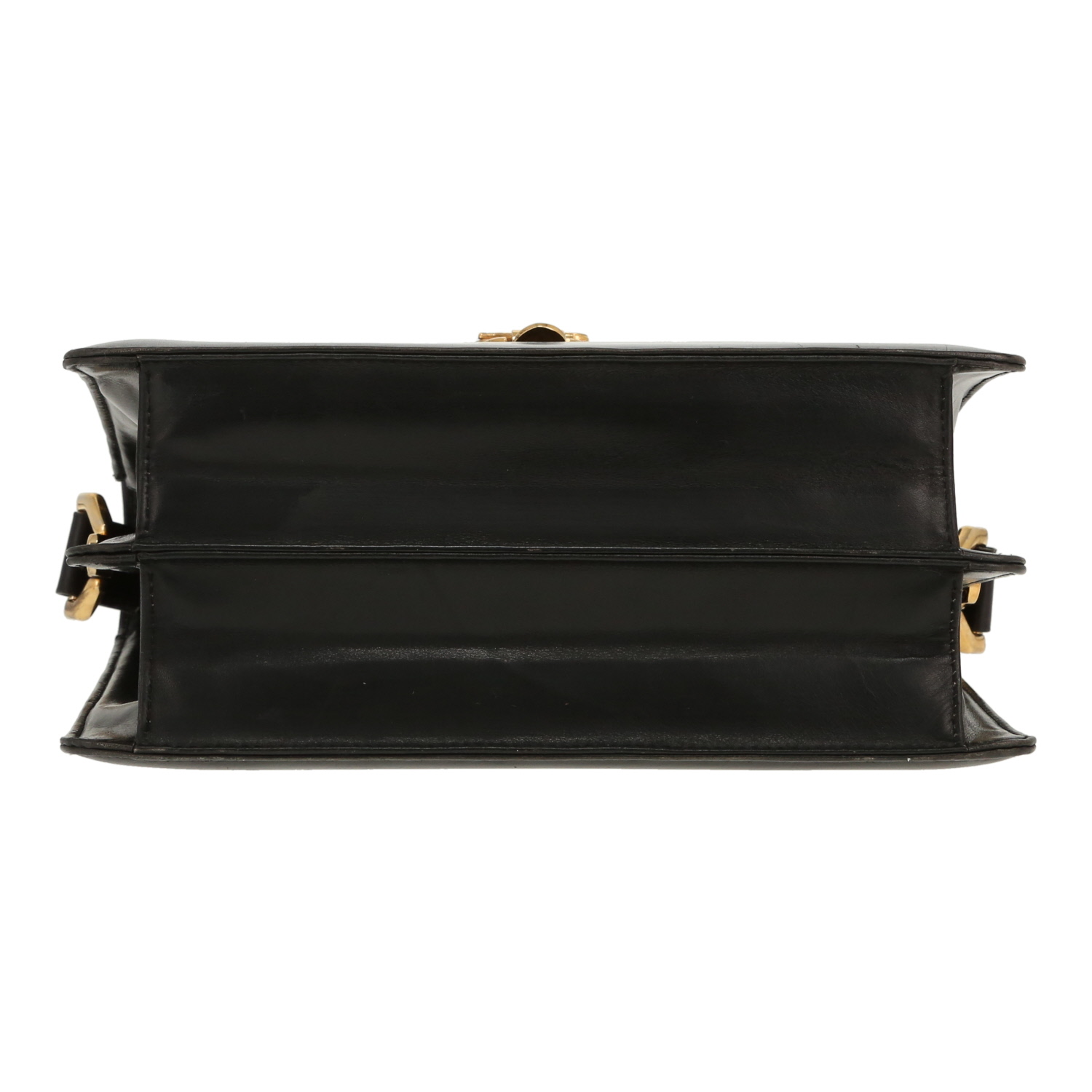 Bolso de mano Celine  Horse Carriage en cuero negro - Detail D1