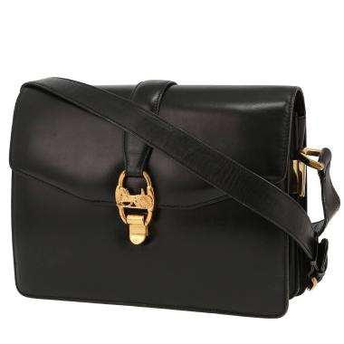 Celine  Horse Carriage handbag  in black leather