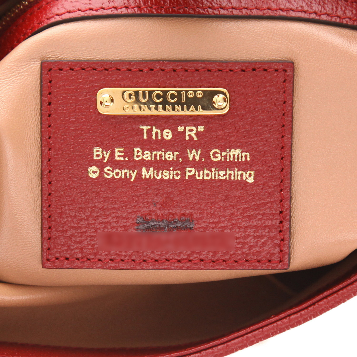 Gucci  Jackie handbag  in beige canvas  and burgundy leather - Detail D2