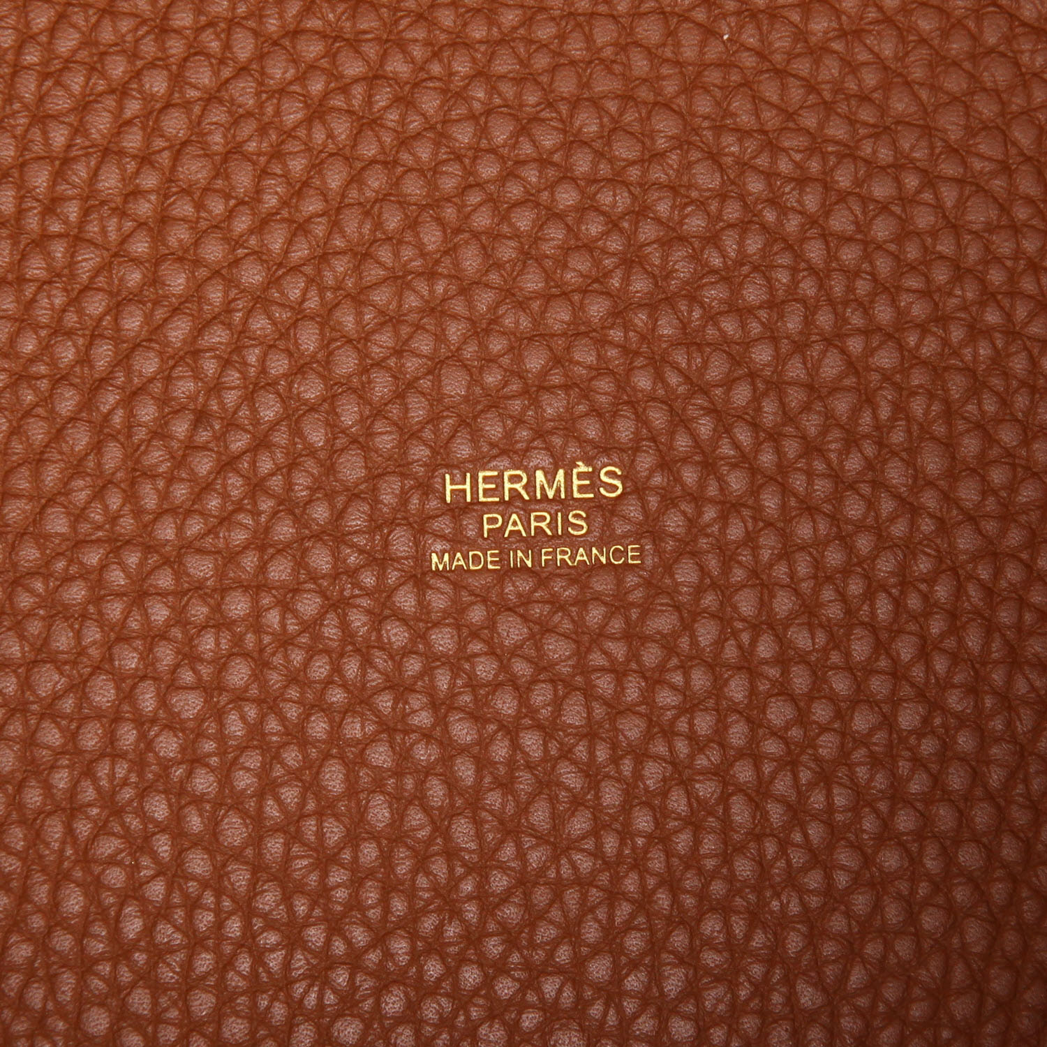 Sac à main Hermès  Picotin 22 cm en cuir togo gold - Detail D2