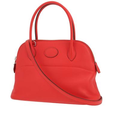 Bolso de mano Hermès  Bolide 27 cm en cuero swift rojo Tomate